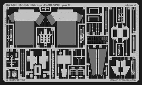 Eduard Details 1/35 Armor- IS3 Tool Boxes & Fenders for TAM