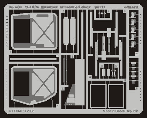 Eduard Details 1/35 Armor- M1025 Hummer Armored Door for ACY