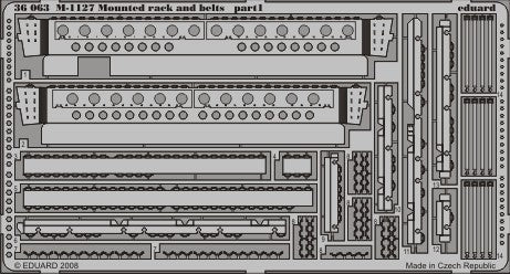 Eduard Details 1/35 Armor- M1127 Mounted Rack & Belts for TSM