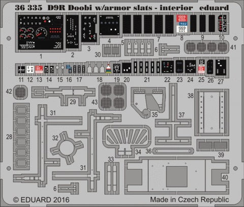 Eduard Details 1/35 Armor- D9R Doobi w/Armor Slats - Interior for MGK (Painted)