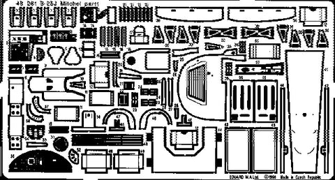 Eduard Details 1/48 Aircraft- B25J for RMX