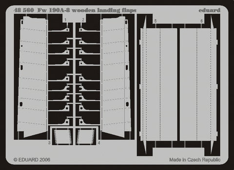 Eduard Details 1/48 Aircraft- Fw190A/8 Landing Flaps/Wooden Type for EDU