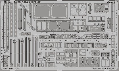 Eduard Details 1/48 Aircraft- Lynx AH7 Exterior for ARX