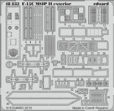 Eduard Details 1/48 Aircraft- F15C MSIP II Exterior for LNR