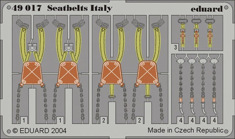 Eduard Details 1/48 Aircraft- Seatbelts Italy (Painted)