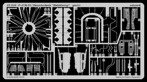 Eduard Details 1/48 Aircraft- P47D25 Thunderbolt Bubbletop for TAM (Painted)