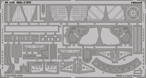 Eduard Details 1/48 Aircraft- MiG17PF for HBO (Painted Self Adhesive)