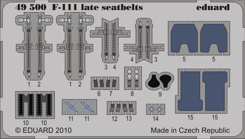 Eduard Details 1/48 Aircraft- Seatbelts F111 Late for HBO (Painted)