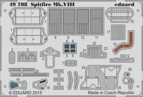 Eduard Details 1/48 Aircraft- Spitfire Mk VIII for EDU (Painted)