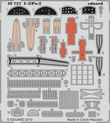 Eduard Details 1/48 Aircraft- U2/Po2 for ICM (Painted Self Adhesive)