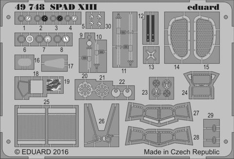 Eduard Details 1/48 Aircraft- Spad XIII for RVL (Painted)