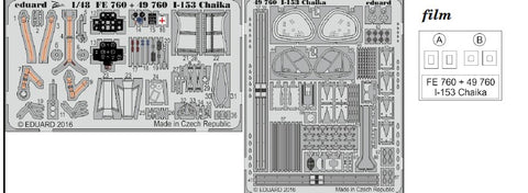 Eduard Details 1/48 Aircraft- I153 Chaika for ICM (Painted)