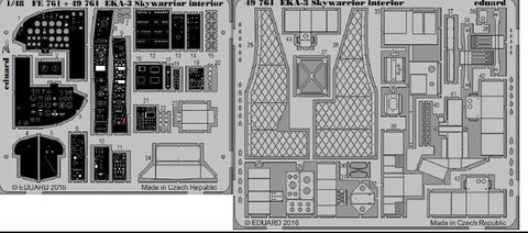 Eduard Details 1/48 Aircraft- EKA3 Skywarrior Interior for TSM (Painted)