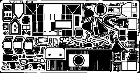 Eduard Details 1/72 Aircraft- Fiat Br20 for ITA