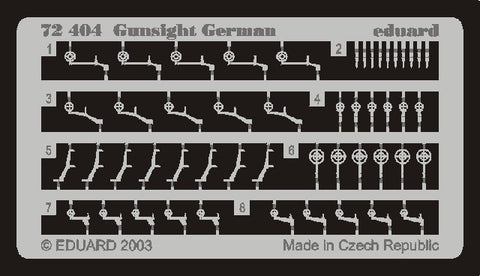 Eduard Details 1/72 Aircraft - German Gunsights