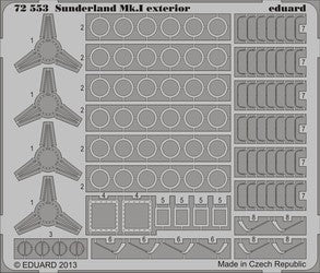 Eduard Details 1/72 Aircraft- Sunderland Mk I Exterior for ITA