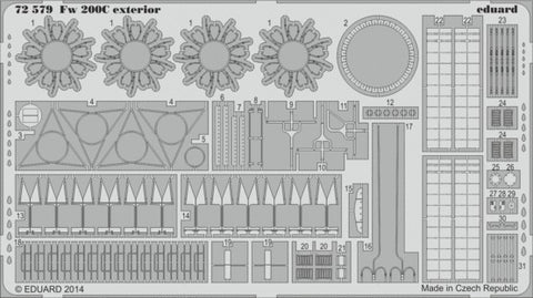 Eduard Details 1/72 Aircraft- Fw200C Exterior for TSM