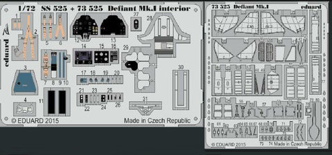 Eduard Details 1/72 Aircraft- Defiant Mk I for ARX (Painted Self Adhesive)