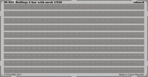 Eduard Details 1/350- Railings 2 Bar w/Mesh