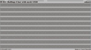 Eduard Details 1/350- Railings 3 Bar w/Mesh