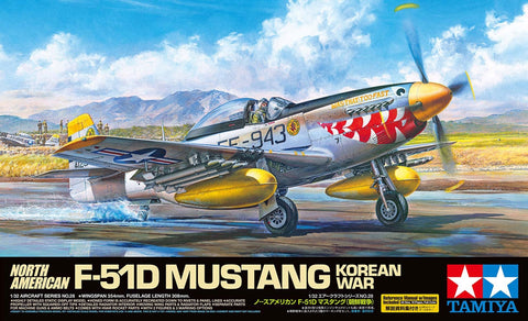 Tamiya Aircraft 1/32 F51D Mustang Fighter Korean War Kit