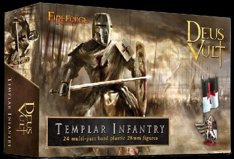 Fireforge Games 28mm Deus Vult Templar Infantry (24) Kit