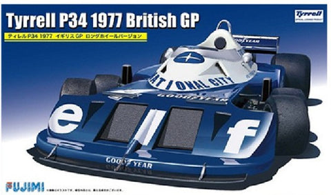 Fujimi Model Cars 1/20 Tyrrell P34 1977 British Grand Prix Race Car (New Tool) Kit