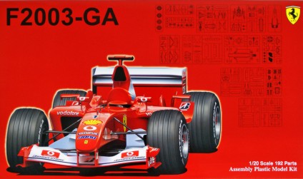 Fujimi Car Models 1/20 Ferrari F2003GA Japan/Italy/Monaco/Spain GP Race Car Kit