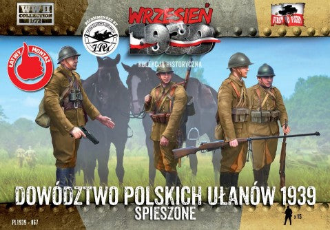 First To Fight 1/72 WWII Polish Uhlans Command Officers on Foot (15) Kit