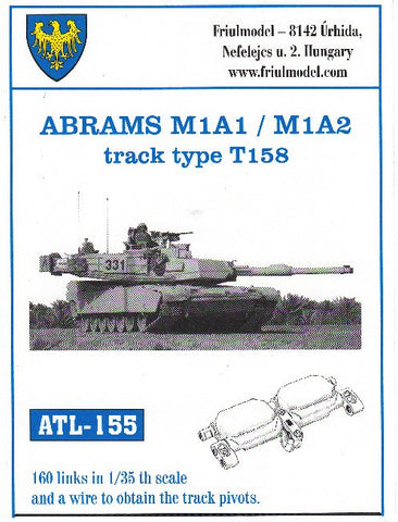 Friulmodel Military 1/35 Abrams M1A1/M1A2 Type T158 Track Set (160 Links)