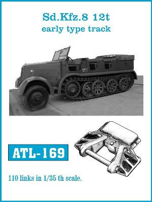Friulmodel Military 1/35 SdKfz 8 12t Early Track Set (110 Links)