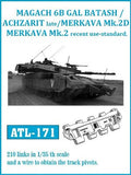 Friulmodel Military 1/35 GAL Batash/Achzarit Late/Merkava 3D Track Set (210 Links)