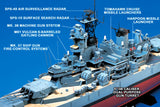Tamiya Model Ships 1/350 USS New Jersey BB62 Battleship  Kit w/Detail Up Parts