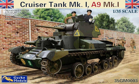 Gecko 1/35 Cruiser A9 Mk I Tank Kit