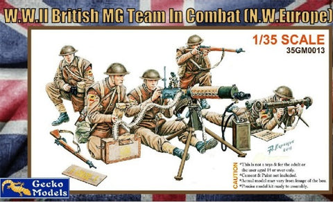 Gecko 1/35 WWII British MG Team in Combat NW Europe (5) (New Tool) Kit