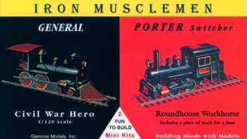 Glencoe Military 1/120 Iron Musclemen Locos General Civil War Hero & Porter Switcher Kit