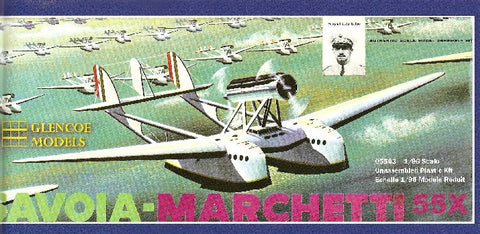 Glencoe Aircraft 1/96 Savoia Marchetti 55X Dbl-Hulled Italian Flying Boat Kit