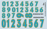 Gofer Decals 1/24-1/25 Stock Car Numbers #1 (Blue)