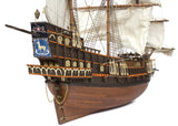 OcCre 1/85 Golden Hind 3-Master English Galleon Sailing Ship (Intermediate Level) Wooden Kit