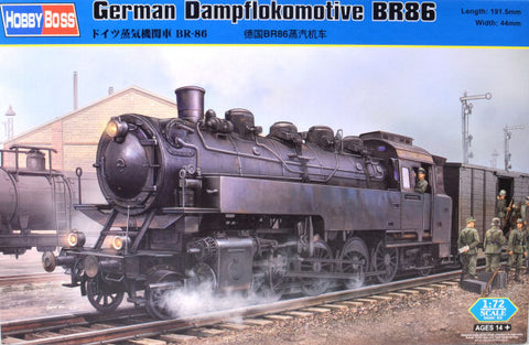 Hobby Boss Military 1/72 German Dampflokomotive BR86 Kit