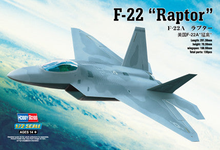 Hobby Boss Aircraft 1/72 F-22 Raptor Kit