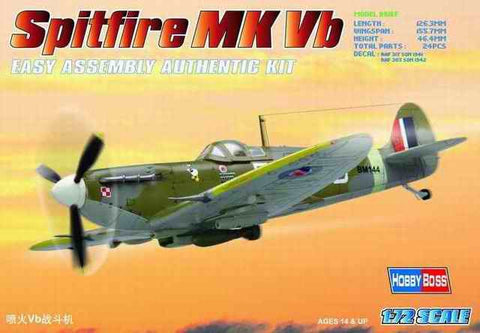 Hobby Boss Aircraft 1/72 Spitfire Mk.Vb Kit