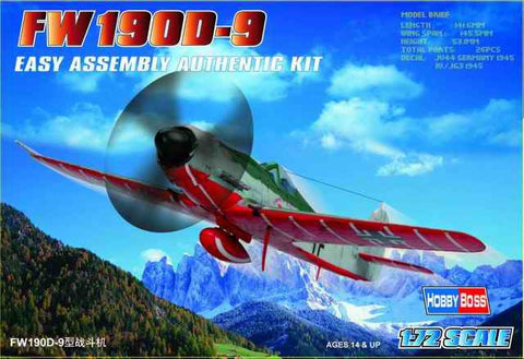 Hobby Boss Aircraft 1/72 Focke Wulf Fw-190D-9 Kit