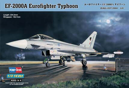 Hobby Boss Aircraft 1/72 EF-2000A Typhoon Kit