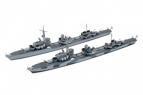 Tamiya Model Ships 1/700 German Z Class (Z37-39) Destroyer Project Barbara Waterline (2) Kits