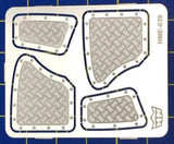 Highlight Model Studio 1/24-1/25 VW Beetle Interior Aluminum Rear Panels for TAM (2 Sizes)