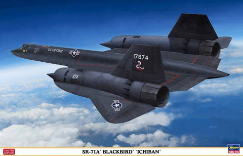 Hasegawa Aircraft 1/72 SR71A Blackbird Ichiban USAF Aircraft Ltd Edition (Re-Issue) Kit