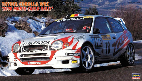 Hasegawa Model Cars 1/24 Toyota Corolla WRC 2000 Monte-Carlo Rally Race Car Ltd Edition Kit