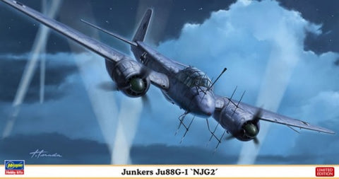 Hasegawa Aircraft 1/72 Junkers Ju88G1 NJG2 Night Fighter (Ltd Edition) Kit