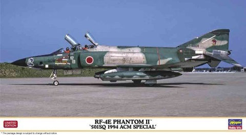 Hasegawa Aircraft 1/72 RF4E Phantom II 501st SQ 1994 ACM Special JASDF Recon Aircraft Ltd Edition Kit